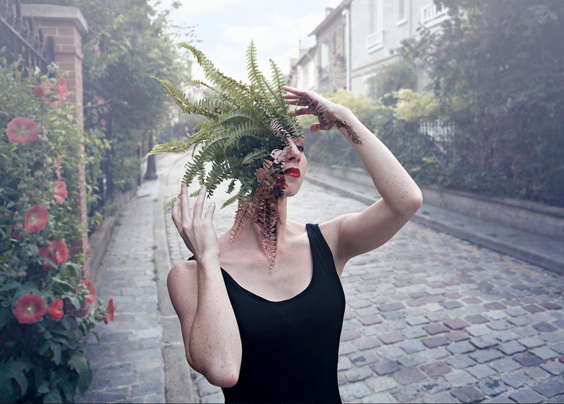 Illustration for article titled Creepy photoshopped portraits of human-plant hybrids